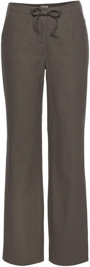 Aniston CASUAL Linnen broek met bindstrik - Foto 7