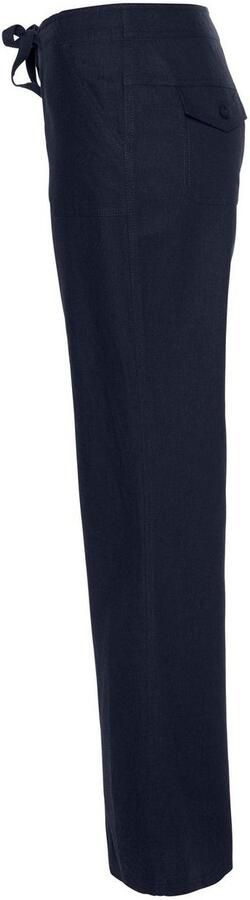 Aniston CASUAL Linnen broek met bindstrik - Foto 6