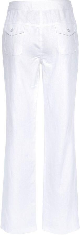 Aniston CASUAL Linnen broek met bindstrik - Foto 10