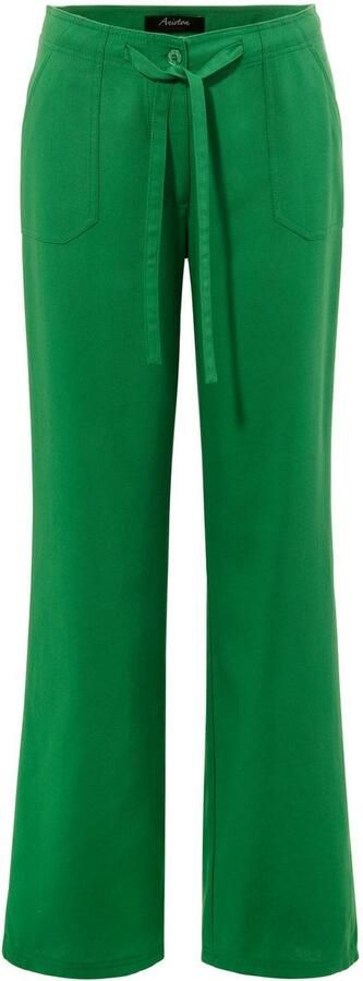 Aniston CASUAL Linnen broek met bindstrik - Foto 8