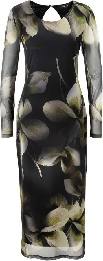 Aniston CASUAL Maxi-jurk bedrukt met grootvlak batikbloe nieuwe collectie - Foto 7