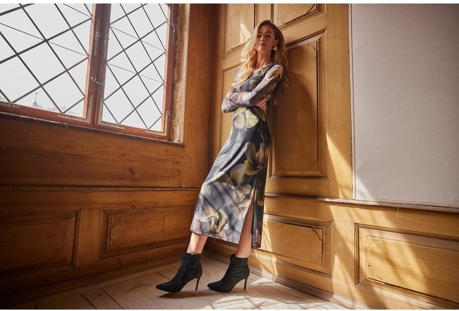 Aniston CASUAL Maxi-jurk bedrukt met grootvlak batikbloe nieuwe collectie - Foto 6