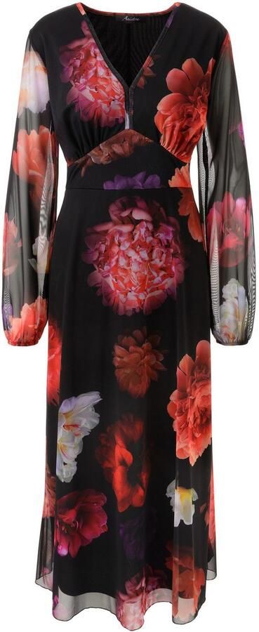 Aniston CASUAL Maxi-jurk bedrukt met kleurrijke grootschalige bloe nieuwe collectie - Foto 6