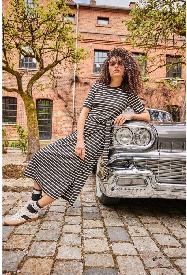 Aniston CASUAL Maxi-jurk in wikkel-look door zijbindband - Foto 5