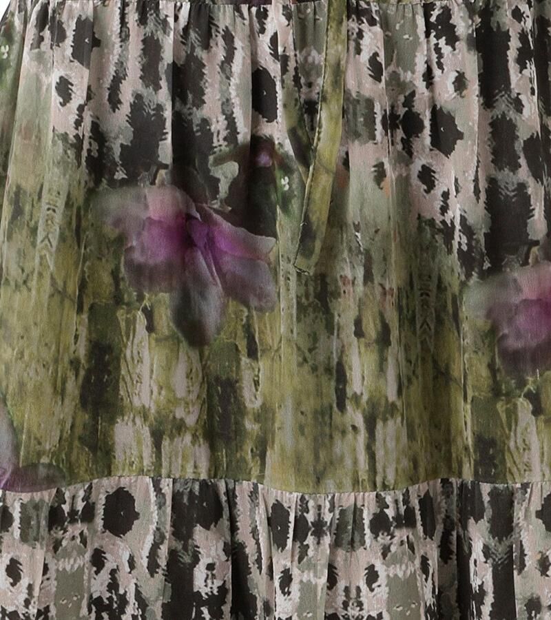 Aniston CASUAL Maxi-jurk met batik-bloe in grafische print nieuwe collectie (Met onderjurk)