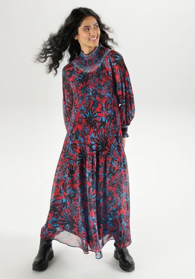 Aniston CASUAL Maxi-jurk met fantasierijke bloemen bedrukt - Foto 4