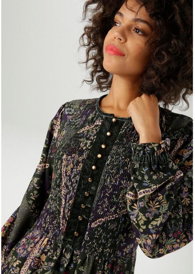 Aniston CASUAL Maxi-jurk met fantasierijke bloe print elk stuk is uniek nieuwe kollectie - Foto 2