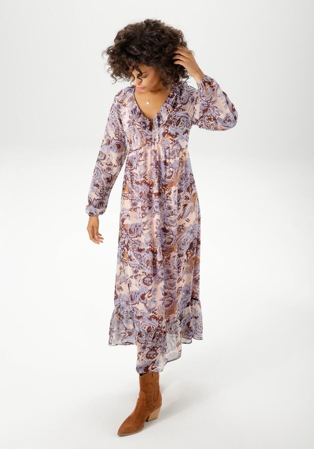 Aniston CASUAL Maxi-jurk met fantasierijke grafische print nieuwe collectie - Foto 7