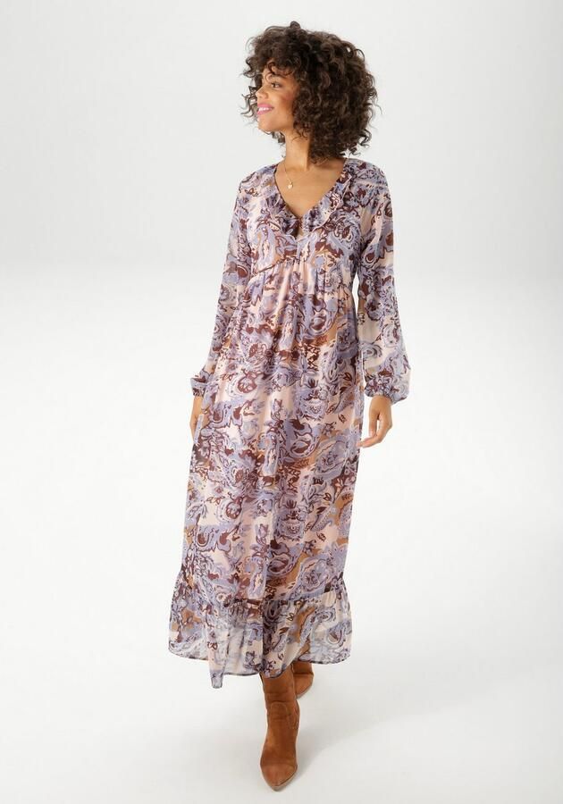 Aniston CASUAL Maxi-jurk met fantasierijke grafische print nieuwe collectie - Foto 3