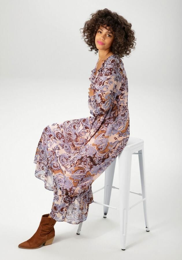 Aniston CASUAL Maxi-jurk met fantasierijke grafische print nieuwe collectie - Foto 4