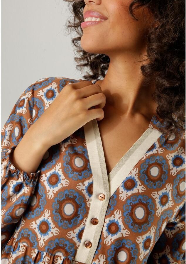 Aniston CASUAL Maxi-jurk met fantasierijke mandala-print - Foto 2