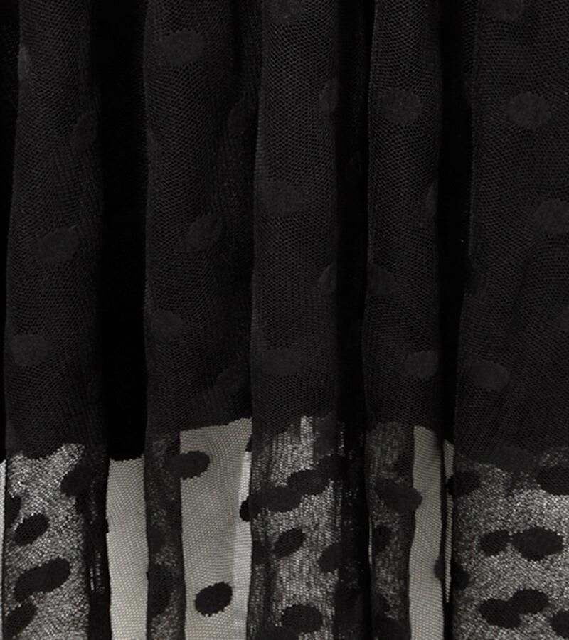 Aniston CASUAL Maxi-jurk met gestippeld mesh versierd rokdeel