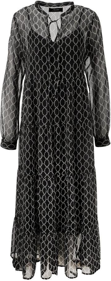 Aniston CASUAL Maxi-jurk met interessante kettingprint van stippen nieuwe collectie (Met jersey onderjurk) - Foto 6