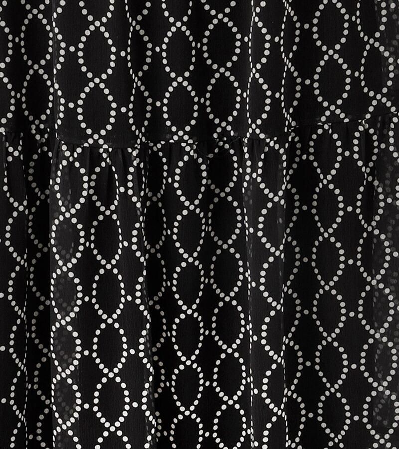 Aniston CASUAL Maxi-jurk met interessante kettingprint van stippen nieuwe collectie (Met jersey onderjurk)