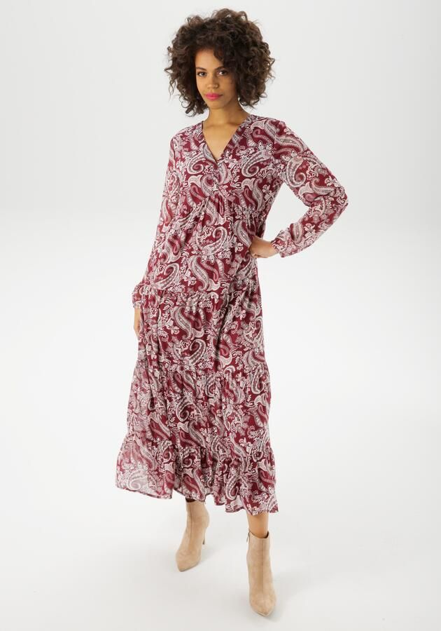Aniston CASUAL Maxi-jurk met kleurharmonisch paisley-patroon nieuwe collectie - Foto 8