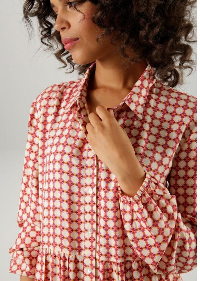 Aniston CASUAL Maxi-jurk met kleurharmonisch retro-patroon - Foto 2