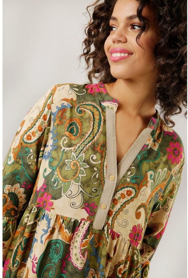 Aniston CASUAL Maxi-jurk met kleurrijke bloemen- en paisley-print