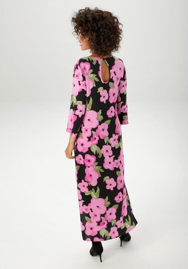 Aniston CASUAL Maxi-jurk met kleurrijke bloe print elk stuk is uniek nieuwe collectie - Foto 4