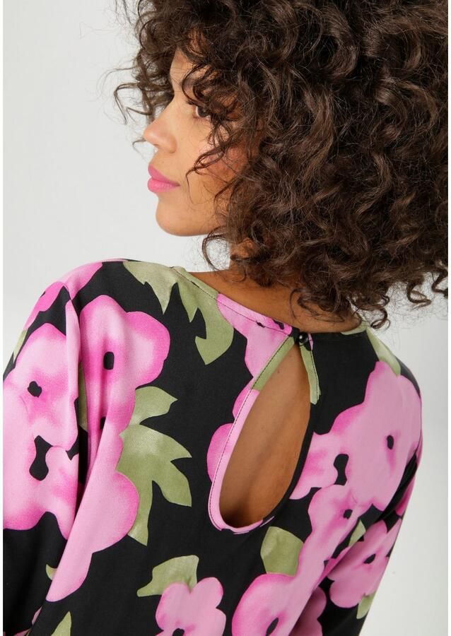 Aniston CASUAL Maxi-jurk met kleurrijke bloe print elk stuk is uniek nieuwe collectie - Foto 2