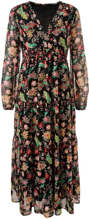 Aniston CASUAL Maxi-jurk met kleurrijke bloe print elk stuk is uniek nieuwe collectie - Foto 6