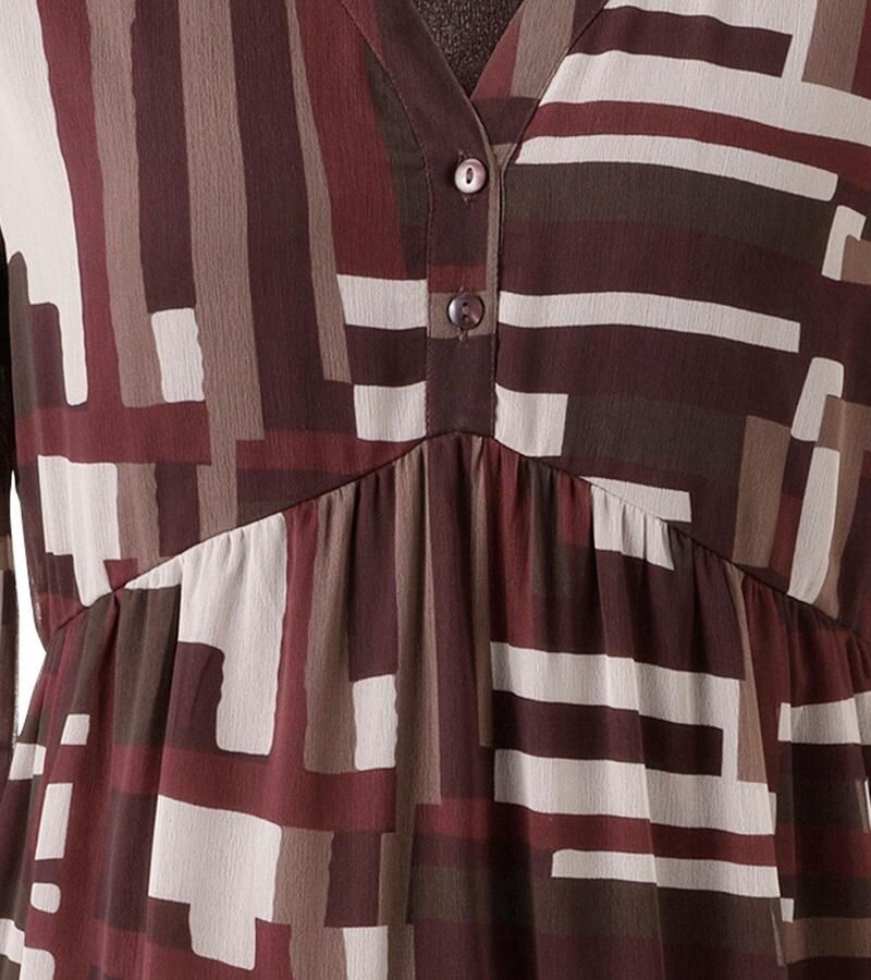 Aniston CASUAL Maxi-jurk met trendy grafische patroon nieuwe collectie