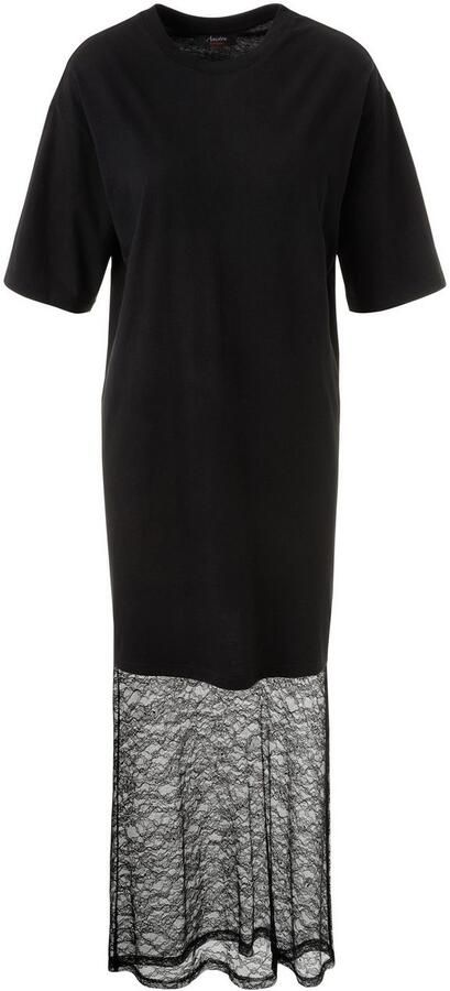 Aniston CASUAL Maxi-jurk met verfijnd kant aan de zoom nieuwe collectie - Foto 6