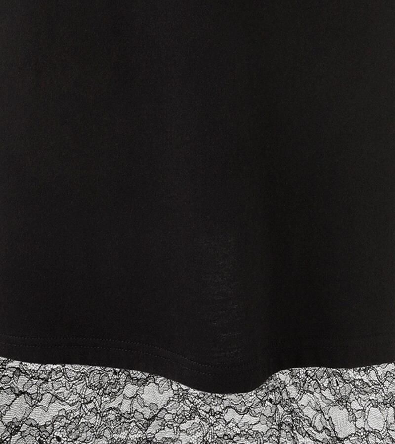 Aniston CASUAL Maxi-jurk met verfijnd kant aan de zoom nieuwe collectie