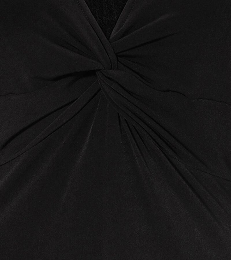 Aniston CASUAL Maxi-jurk met verfijnd knoop bij de decolleté