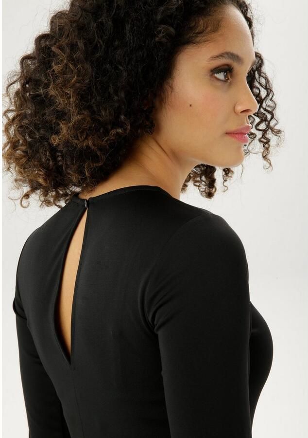 Aniston CASUAL Maxi-jurk Rok met volant van plissé