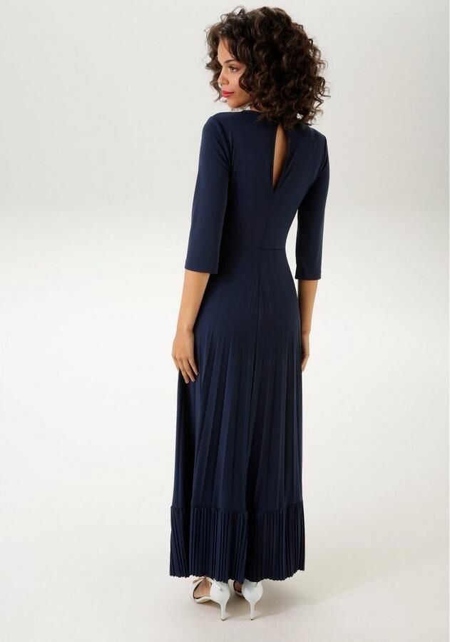 Aniston CASUAL Maxi-jurk Rok met volant van plissé - Foto 5