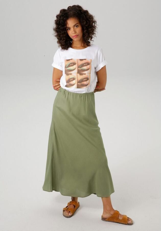 Aniston CASUAL Maxirok in zomerse kleuren - Foto 3