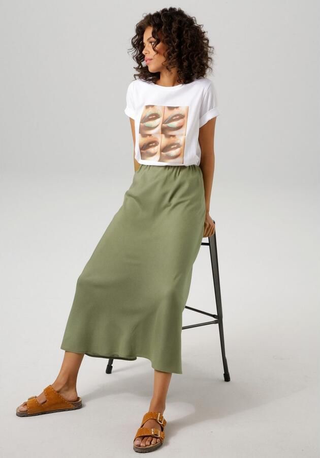 Aniston CASUAL Maxirok in zomerse kleuren - Foto 4