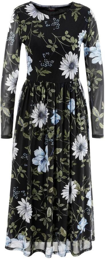 Aniston CASUAL Midi-jurk met grote bloe - en bladprint - Foto 4