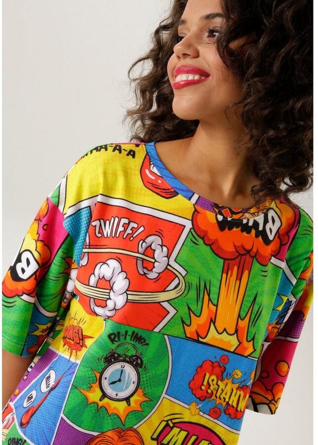 Aniston CASUAL Mini-jurk met coole comic-drukken