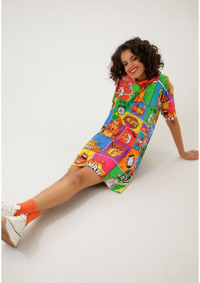 Aniston CASUAL Mini-jurk met coole comic-drukken - Foto 2
