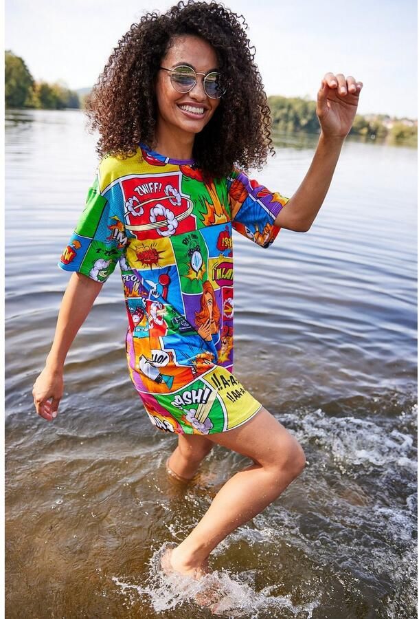 Aniston CASUAL Mini-jurk met coole comic-drukken - Foto 5