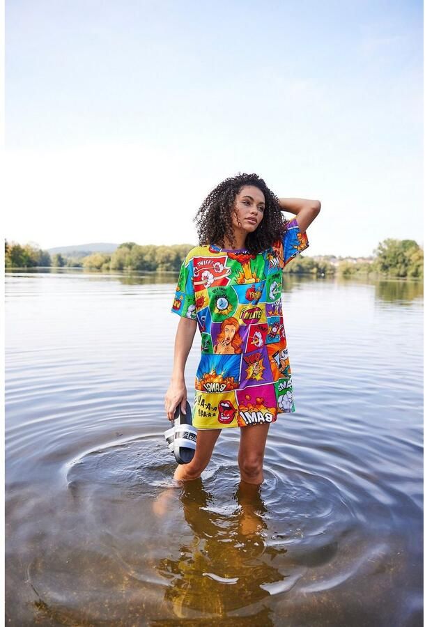 Aniston CASUAL Mini-jurk met coole comic-drukken - Foto 6