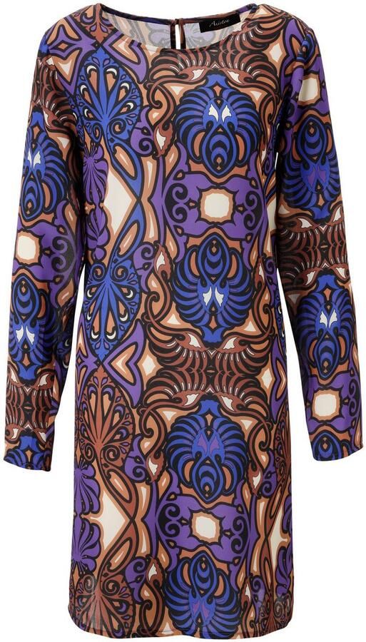 Aniston CASUAL Mini-jurk met groot orna t-print nieuwe collectie - Foto 6