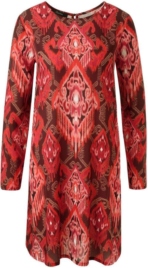 Aniston CASUAL Mini-jurk met kleurharmonieus folklore-print nieuwe collectie - Foto 6