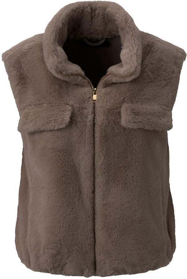 Aniston CASUAL Mouwloos pluchen vest in trendy kleurenpalet nieuwe collectie - Foto 8