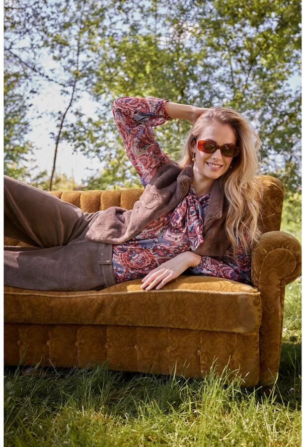 Aniston CASUAL Mouwloos pluchen vest in trendy kleurenpalet nieuwe collectie - Foto 6