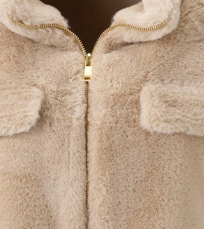 Aniston CASUAL Mouwloos pluchen vest in trendy kleurenpalet nieuwe collectie