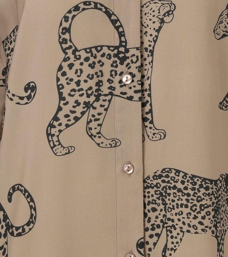 Aniston CASUAL Overhemdblouse bedrukt met luipaarden elk stuk is uniek nieuwe collectie