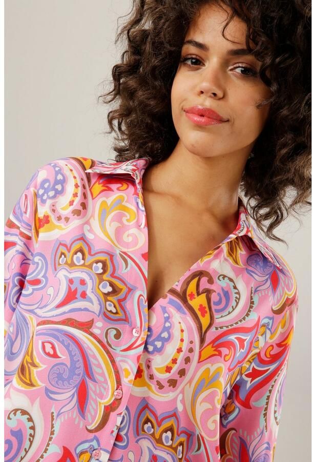 Aniston CASUAL Overhemdblouse grafische paisley-patroon elk stuk is uniek - Foto 2