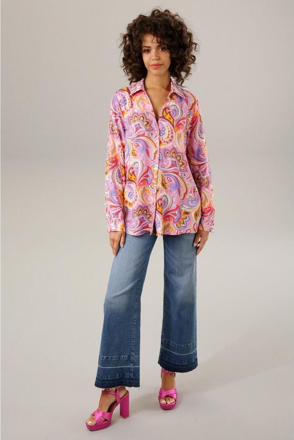 Aniston CASUAL Overhemdblouse grafische paisley-patroon elk stuk is uniek - Foto 4