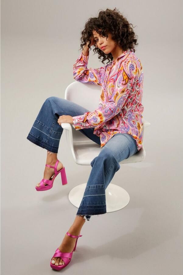 Aniston CASUAL Overhemdblouse grafische paisley-patroon elk stuk is uniek - Foto 5
