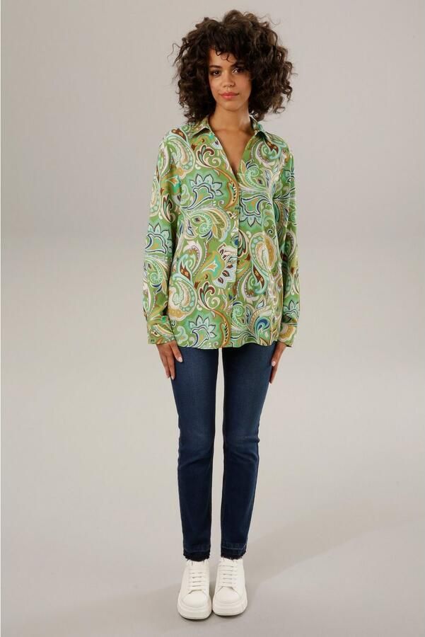 Aniston CASUAL Overhemdblouse grafische paisley-patroon elk stuk is uniek - Foto 6