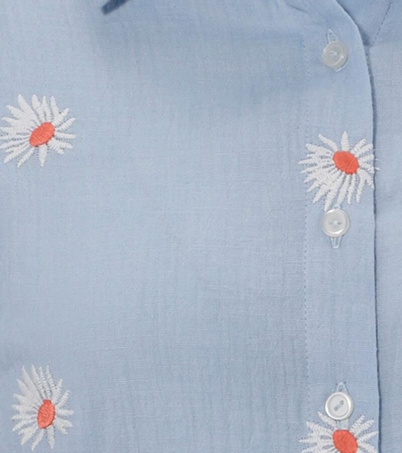 Aniston CASUAL Overhemdblouse met betoverende bloemen geborduurd