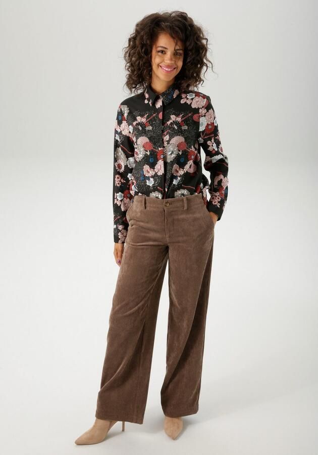 Aniston CASUAL Overhemdblouse met extravagant grafische bloe print nieuwe collectie - Foto 5