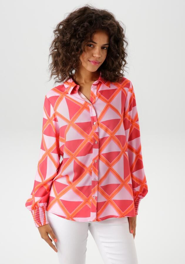 Aniston CASUAL Overhemdblouse met extravagante grafische druk - Foto 7